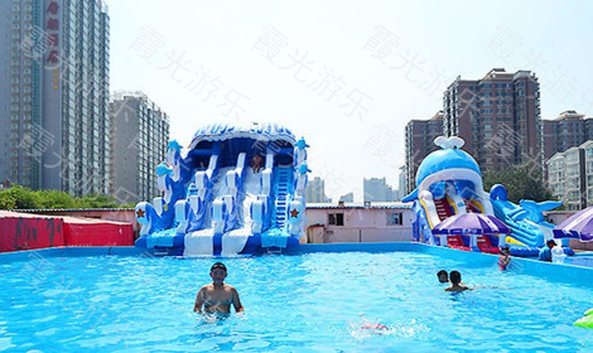 东阿水上乐园游泳池